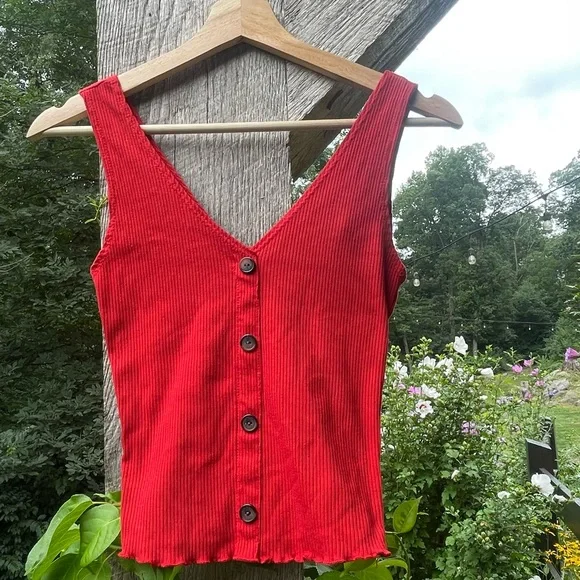 Cute Red Tank Top - Picture 2 of 4